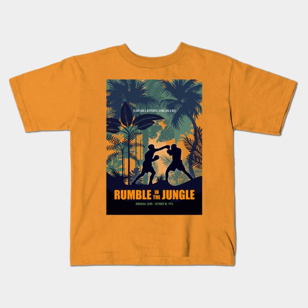 Rumble in the Jungle - Alternative Movie Poster Kids T-Shirt by MoviePosterBoy